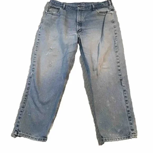 y2k Carhartt Distressed Jeans Men's 38x29 Relaxed Fit - B160 DST - Picture 1 of 7